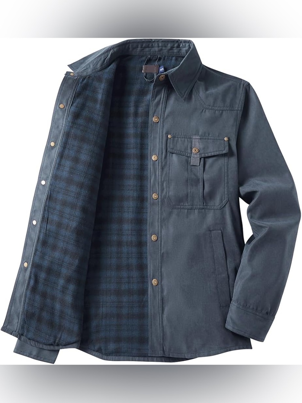 Men's Blue Lined Utility Jacket